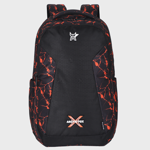 Sac à dos pour ordinateur portable imperméable Arctic Fox Electro, minimaliste, en nylon Oxford, fermeture éclair, sangle de transport extérieure, orange - Product Image 1
