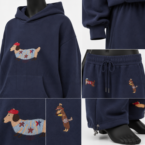 Custom <b>Women</b>’s <b>Tracksuit</b> Set Oversized Hoodie Jogger Pants Embroidered Sweatshirt 2 Piece Casual Streetwear Sportswear - Product Image 6