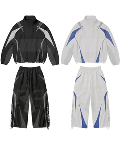 Nuevo Conjunto Deportivo Sublimado de Alta Resistencia, Chaqueta con Cremallera de Secado Rápido de Poliéster/Nailon, Pantalón Corto, Corte Regular, Estilo Deportivo para Verano - Product Image 6