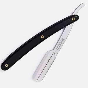 Rasoirs à raser pour hommes en acier inoxydable avec logo personnalisé, rasoir droit pour hommes, meilleur fournisseur Pissco - Product Image 2