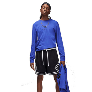 Shorts Bermuda pour homme en maille unie avec cordon de serrage à la taille et bande latérale, style sportif, respirant, pour entraînement et basketball - Product Image 1