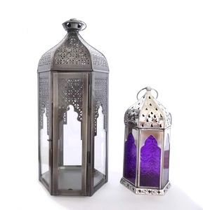 Atractiva linterna de plata con grabado hecho a mano Multi-diseño boda y Navidad iluminación decoración Metal candelabro - Product Image 3