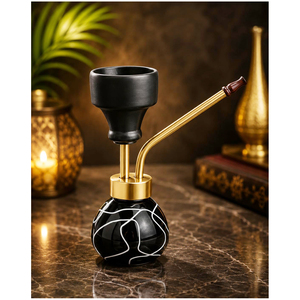Cachimba ornamental con diseños decorativos clásicos y un atractivo de lujo. Cachimba premium, pieza exquisita para salones y restaurantes. - Product Image 6