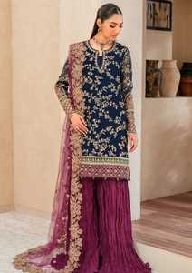 Robe Traditionnelle Grise en Soie Brodé de Perles pour Mariage, Style Indien et Pakistanais, Idéale pour Tenue de Soirée 2026 - Product Image 2