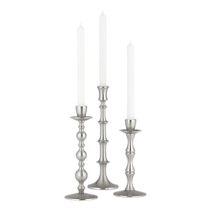 เชิงเทียนแบบดั้งเดิมทรงเสาสีดำ พร้อมดีไซน์ลูกปัด สำหรับตกแต่งบ้าน - Product Image 4