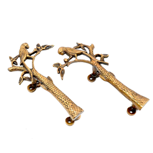 Antique <b>Metal</b> Parrot Design <b>Door</b> Pull <b>Handle</b> Decorative Long <b>Metal</b> <b>Door</b> <b>Handle</b> Vintage Style Hardware for Home and Hotel - Product Image 1