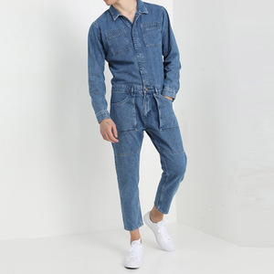 Nouvelle Arrivée Combinaison en Jean Personnalisée Tendance, en Coton Durable, Coupe Confortable, Légère, Séchage Rapide, Tenue de Travail Ajustable - Product Image 2