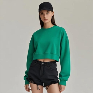 Sweat-shirts à capuche doublés en tricot personnalisables pour femmes – Collection Hiver/Automne/Printemps – Style décontracté et moderne pour le streetwear - Product Image 4