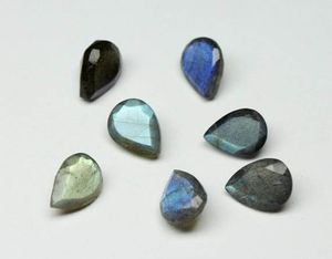 6mm 8mm Naturel Gris Labradorite À Facettes Poire Pierres Précieuses En Vrac Acheter En Gros Du Fabricant Pierres pour La Fabrication De Bijoux Boutique - Product Image 1