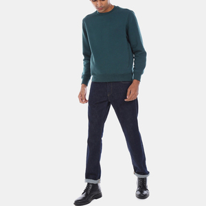 Sudadera de Cuello Redondo para Hombre, Color Sólido, Manga Larga, 100% Algodón, Informal, para Otoño, Corte Regular, Peso Medio, Transpirable - Product Image 1