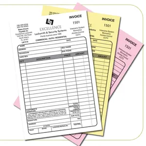 Benutzer definierte NCR-Blattdruck-Quittung formulare NCR-Kopierpapier lieferant Carbon less-Papier produkte NCR-Papier druck lösungen