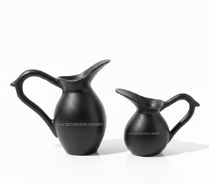 Vases en métal modernes, finition patine vieillie, carafes décoratives, vase à fleurs écologique pour table de mariage - Product Image 4