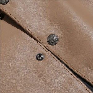 Chaleco de Cuero para Hombre, Transpirable y Cómodo, Resistente al Viento e Impermeable, Estilo Urbano, Hecho en Fábrica, Ropa Casual - Product Image 4