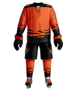 Uniforme de Hockey sobre Hielo Atlético y Duradero, Jersey y Pantalones con Logotipo Personalizado del Equipo, Ropa Deportiva que Absorbe la Humedad para Partidos y Competiciones - Product Image 6