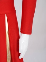 Uniformes d'encouragement pour filles 6-16 ans personnalisés vente en gros uniformes rouges de luxe bleu noir à manches longues de conception de concours uniformes de pom-pom girl scolaire