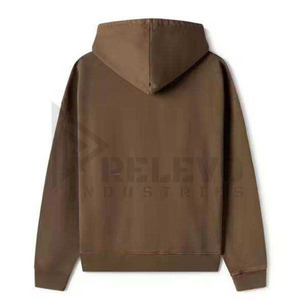 เสื้อฮู้ดดี้ผู้ชายแบบเรียบ 430 กรัม ผ้าฟลีซทรงโอเวอร์ไซส์ ล้างสีแบบแอซิด พิมพ์ลายดิจิทัล ผ้าฝ้าย 100% สไตล์สตรีทแวร์สำหรับฤดูใบไม้ผลิ 2 ชิ้น ย้อมสีพื้น - Product Image 6