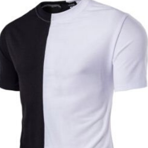 T-shirt uni en coton pour homme, col rond, doux, respirant, décontracté, mode estivale, vêtements personnalisés imprimés en gros - Product Image 3