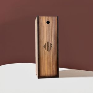 Caja de Vino Moderna de Madera con Tapa Deslizante, Impermeable, con Asa de Cuerda, Organizador Rectangular Colgante, Capacidad de 0-1L - Product Image 6