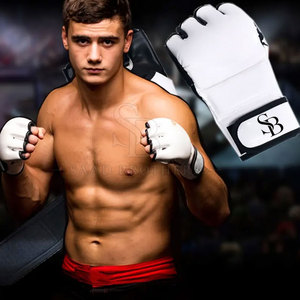 Gants de MMA en cuir durables pour l'entraînement en salle, avec sangle réglable, séchage rapide, légers, antidérapants, protection contre les chocs - Product Image 6