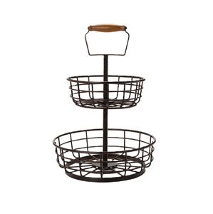 Nouvel Arrivage : Panier de Rangement en Fil de Fer pour Comptoir de Cuisine, Étagère à Fruits et Légumes à Niveaux, Durable, Taille et Forme Personnalisables - Product Image 2