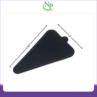 Planche à pâtisserie triangulaire noire de qualité supérieure, résistante et rigide, de qualité alimentaire, résistante à la graisse, pour desserts et confiseries