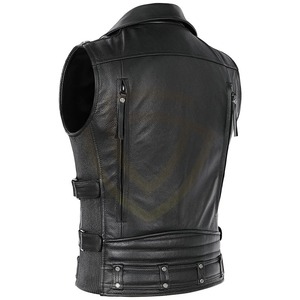 Gilet en cuir pour homme, confortable, respirant, chaud pour l'hiver, prix de gros, design unique - Product Image 5