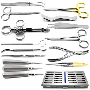 Kit de chirurgie dentaire et orale avec plateau de rangement pour instruments, certifié CE - Product Image 1