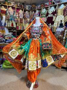 Dernières créations : Robe afghane Kuchi pour femme, longueur genou, coupe trapèze, style vintage 2026, broderie tribale traditionnelle faite à la main, respirante - Product Image 4