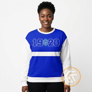 เสื้อสเวตเชิ้ตผ้าฝ้ายฟลีซระบายอากาศสำหรับผู้หญิง Zeta Phi Beta แบบสั่งทำขายส่ง ปักลายตามต้องการ สำหรับฤดูหนาว - Product Image 3