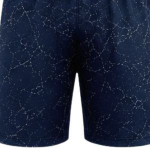 Shorts d'entraînement athlétiques bleu marine à imprimé marbré avec taille élastique, légers, respirants, pour le sport, la gym et la performance - Product Image 6