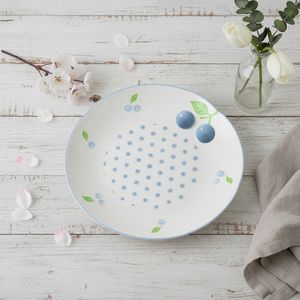 Plato de Porcelana Fina de Primera Calidad 3460986C-25, Nuevo, con Estampado de Arándanos Claros y Puntos - Product Image 5