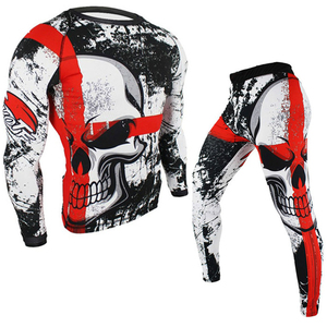 Vêtements de sport actifs à séchage rapide, ensembles de compression pour la salle de sport / Nouveau produit tendance, vêtements de sport pour hommes, ensemble de compression pour hommes - Product Image 1
