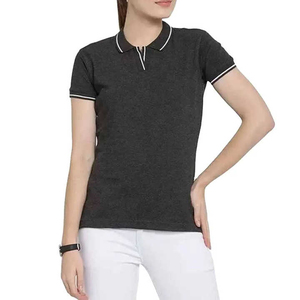 เสื้อโปโลแขนสั้นผู้หญิงผ้าฝ้ายทรงเข้ารูประบายอากาศได้ดีน้ำหนักเบาเสื้อลำลองฤดูร้อนนุ่มสบายคอปกคลาสสิกที่สมบูรณ์แบบ - Product Image 1