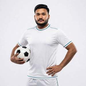 Premium Maßgeschneidertes Fußball-Trikot-Set für Teams Geringe Mindestbestellmenge 1 Set 7-Tage Schnelle Musterlieferung 160gsm Schnelltrocknend mit OEM Digitaldruck Fußball - Product Image 2