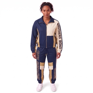custom womens charcoal tracksuit set metallic piping circuit graphic <b>track</b> <b>jacket</b> pants 2 piece sportswear casual sweat suit set - Product Image 4