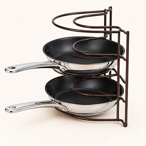 Wholesale 5-Tier Pot and <b>Pan</b> Organizer Rack for Kitchen Cabinet Metal Cookware Storage Stand & Lid <b>Holder</b> <b>Pan</b> <b>Holder</b> - Product Image 1