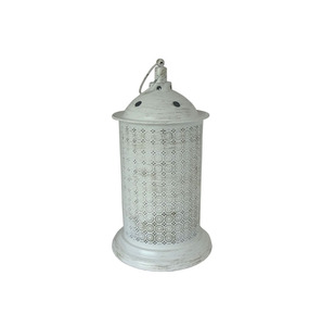 Farol Metálico Rectangular Verde con Diseño de Listones para Decoración del Hogar - Product Image 6