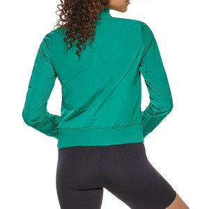 Women's Casual Solid Color Breathable Quick Dry Windproof Sports Outdoor Nylon Material Lightweight Zipper Bomber <b>Jacket</b> - Product Image 3