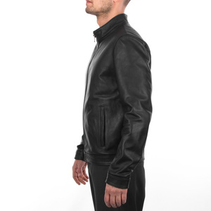 2026 Best Selling Coated Stand Collar Men's Genuine <b>Leather</b> Hooded <b>Jacket</b> Regular Sleeves Autumn High Quality Vintage Style - Product Image 6
