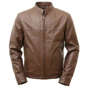 Veste en cuir pour homme grande taille, veste d'hiver, veste en cuir de motard, prix de gros - Product Image 1