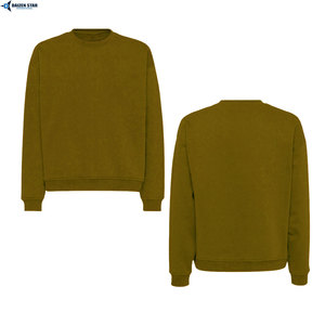 Men’s Pullover Sweatshirt Crewneck Cotton Fleece Custom OEM Supplier - Product Image 5