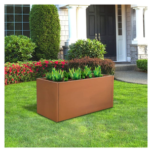 Jardinière en métal classique hydroponique écologique décorative avec revêtement en poudre pour une utilisation en intérieur et en extérieur - Product Image 1