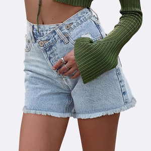 Shorts de mezclilla para mujer, al por mayor, sexys, vintage, transpirables, casuales, rectos, de la mejor calidad, diseño de moda, para verano. - Product Image 2