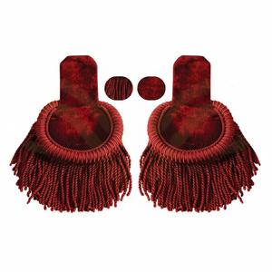 Epaulettes Rojos Ceremoniales de Alta Calidad, Estilo Nuevo y Cómodo, Accesorios para Uniformes de Defensa Personal - Product Image 5