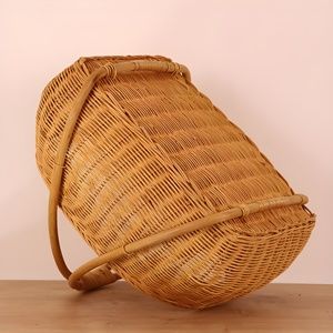 Cesta de campamento al aire libre, precio más barato, cestas de picnic de ratán natural para comida aislada para acampar, hecha en Vietnam - Product Image 2