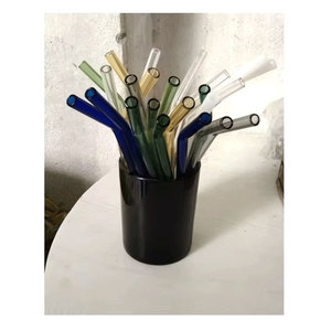 Reusable Glass Straws Crafted from Strong Borosilicate Glass for Safe and Sustainable Daily Drinking - Product Image 5