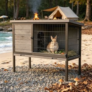 Recinto per Animali in Metallo Solido, Gabbia per Cani da Esterno con Chiusura a Bottone - Product Image 4