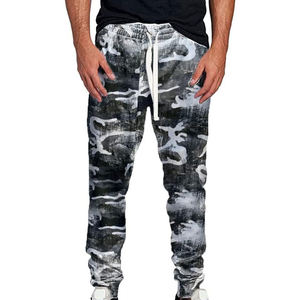 Pantalones deportivos con estampado de camuflaje para hombre, pantalones de punto transpirables informales con cordón y cintura elástica, ropa de otoño - Product Image 4