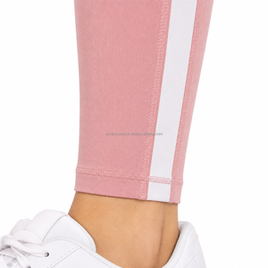 Leggings de sport taille haute pour femme, pantalon de yoga, de gym, de course, de fitness, de compression, d'entraînement, avec bande latérale - Product Image 5