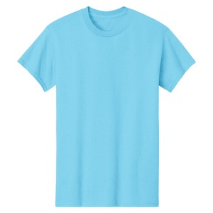 T-shirt formel à col montant brodé, anti-boulochage, 100 % coton, écologique, coupe oversize, épaules tombantes, pour homme, couleurs personnalisées 2025 - Product Image 1